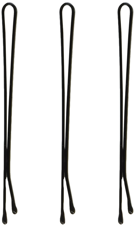 Diane Jumbo Bob Pins 25 Inch Black 1 Pound D492 Approximately 250 Pins