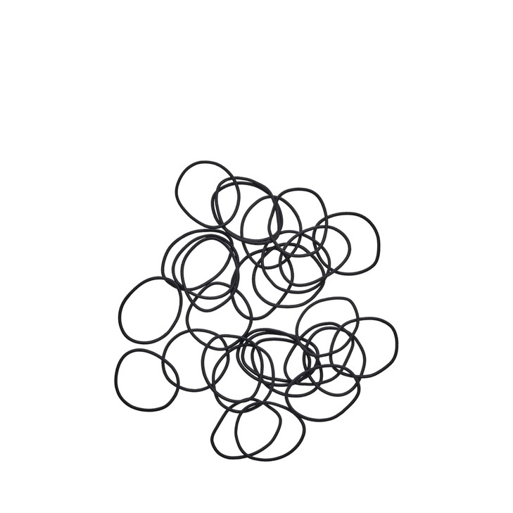 Goody Ouchless Hair Elastics No Pull No Breakage TangleFree Hold for Fine Hair 50 Count Black LongLasting Ponytail Holde