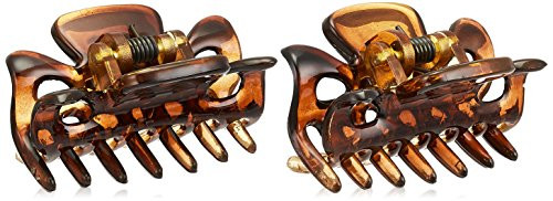 Caravan Mini Traditional Flair Hair Claws In Tortoise Shell Pair