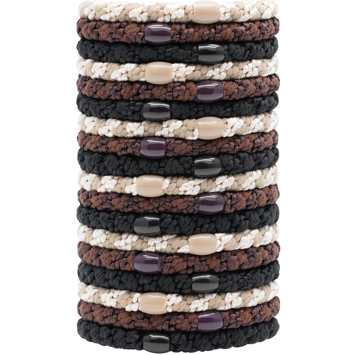 Hair Ties for Women Girls HBY 18 Pcs Elastics Hair Bands Ponytail Holders for Thick Hair No Damage No Crease Hair Elasti