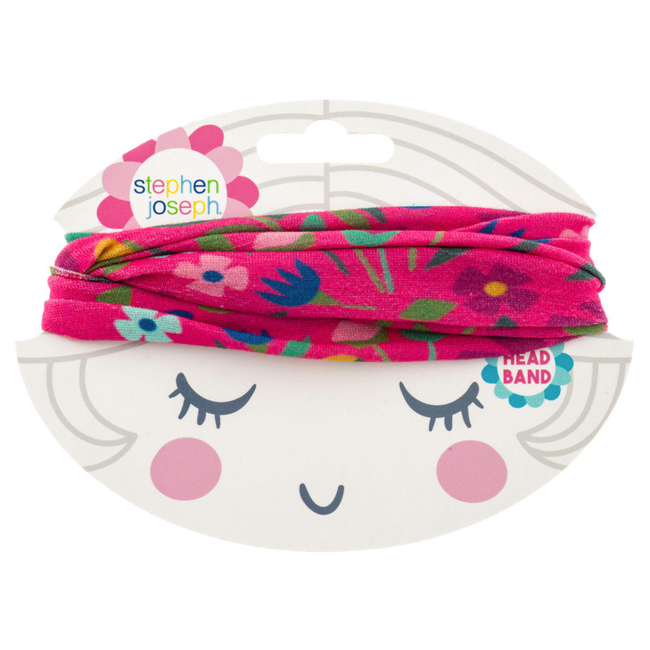 Stephen Joseph Headband for Girls Toddler Girls Stretchy Headband Accessories Wild Flowers