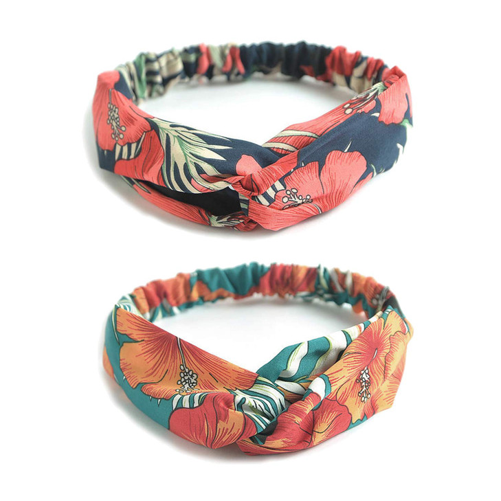 LASAION Headbands for Women 10 Pack Twist Knotted Stretchy Hair Bands