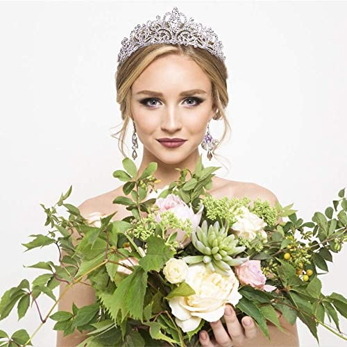 Chanaco Crowns for Women Princess Crown Rose Gold Tiara Headband Tiaras for Women Aurora Crown for Halloween Costume Bir