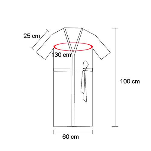 mollensiuer 1 Piece Silver Salon Robes Smock for Clients Hair Salon Client Gown Cape Hair Cutting Smock for Clients Kimo