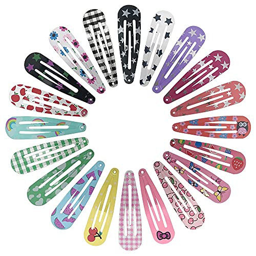Hair Clips KUBOM 120Pack Metal Snap Hair Barrettes Barettes and Hair Clips for GirlsToddlersKidsWomen Baby and FineThick