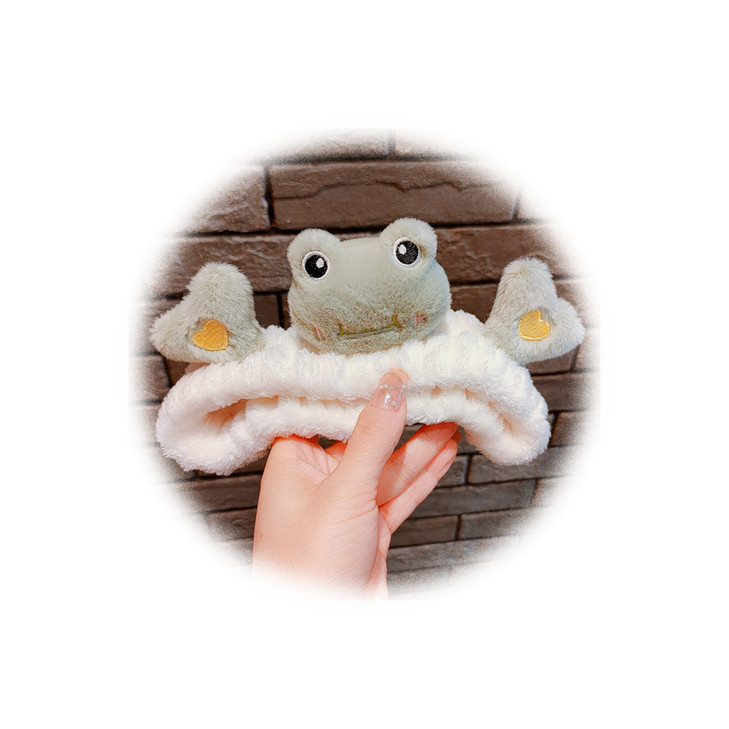 Hofar Face Wash Headband Hairband with Cute Animal Coral Fleece Cartoon Cute Creative Hair Accessories