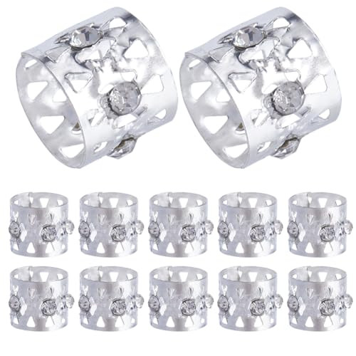 SUNNYCLUE 1 Box 50Pcs Rhinestone Dreadlocks Beads Silver Dreadlock Hair Beads Dreadlocks Braid Beads Hair Braid Rings Adjustable Crystal Metal Hair C online at globaldelivered