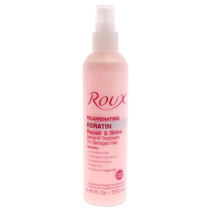 Roux Argan Oil Keratin Repair Shine Leave in Treatment Rejuvinating Formula for Damaged Hair 845 Fl Oz