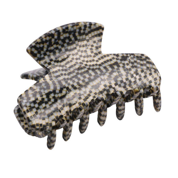 French Amie Chic Opera Small 2 Handmade Celluloid Jaw Hair Claw Clip Clamp Clutcher for Women and Girls Made in France O