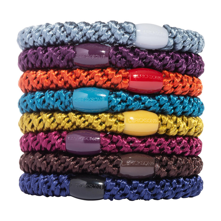 Colorful Hair Ties for Thick Hair Grab Go Ponytail Holders 8 Pack Fall Thick NoCrease Bands with Strong Hold DamageFree