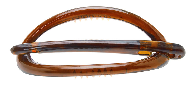 L Erickson Cutout Over Under Slide Barrette Tortoise
