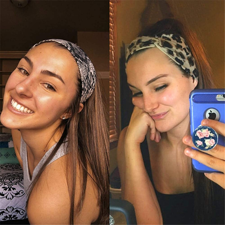 Artilady 6 Pack Wide Boho Headbands for Women Soft Yoga Elastic Hair Bands for Girls Workout Running Sport Headwrap Nons