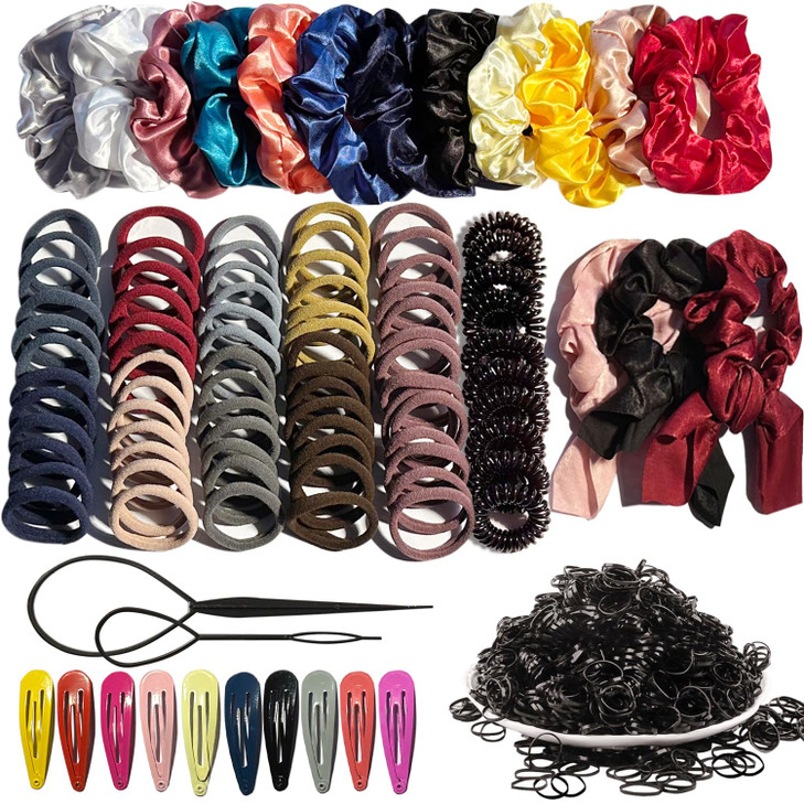 YANRONG Hair Accessories Set for Women and Girls Seamless Ponytail Holders Variety Hair Scrunchies and Elastic Hair Band