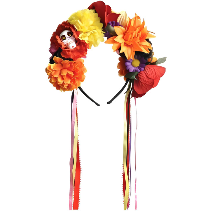 MultiColor Flower Headband 1 Count Perfect for Festivals Events Everyday Fashion Enchantment