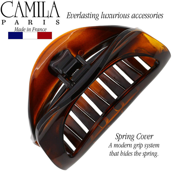 Camila Paris CP1561 French Hair Clip for Women Thick Hair for Long Curly Wavy Hair Girls Hair Claw Clips Jaw Durable Sty