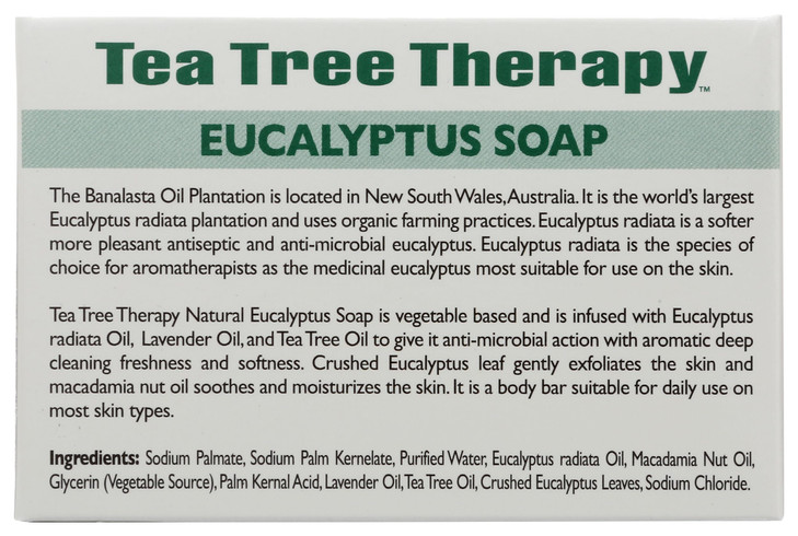 Tea Tree Therapy Eucalyptus Soap Vegetable Base, 3.5 Ounce online at globaldelivered