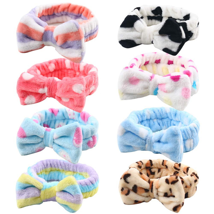 3 otters 8Pack Spa Headband Stocking Stuffers for Women Teen Girls Mom Girlfriend Makeup Headband for Washing Face Skinc