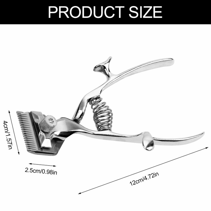 TeamManagement 1 Pcs Old Fashion Manual Clipper Haircut Hand Push Low Noise NonElectric Hair Cutter by PIAOPIAONIU