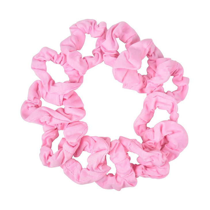 12 Pack Small Scrunchies Cotton Hair Scrunchy Neon Green