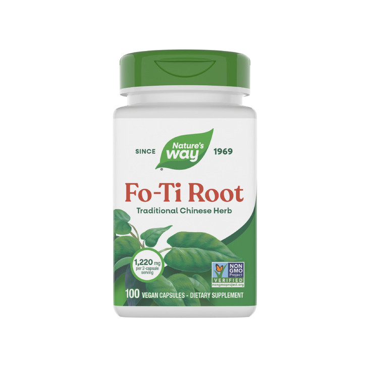 Nature's Way Fo-Ti Root, Traditional Chinese Herb, 1,220 mg per serving, 100 Vegan Capsules (Packaging May Vary) online at globaldelivered