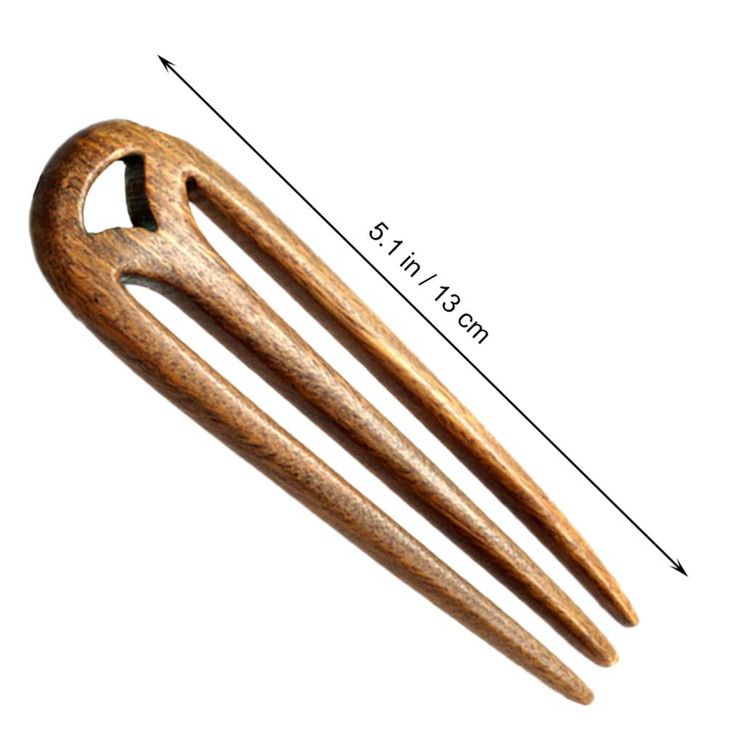 Lurrose Hair Chopsticks Hair Forks 3 Prone Hair Pin 3 prong Hair Fork Wooden Hair Stick Wooden Hair Hair for Buns Hair P