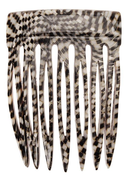 France Luxe Mini Push Up Comb Opera Silver