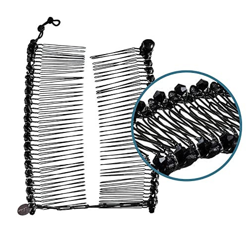 HairZing Clip Medium Vintage Clincher Comb Tool for Thick Thin and Curly Hair Stretchy Banana Hair Clips for Girls Elast