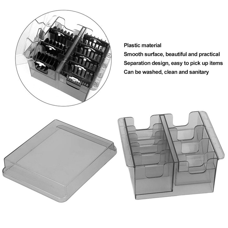 Clipper Comb Holder Limit Comb Organizer Hair Clipper Storage Box Salon Barber Comb Storage Case Container for Hair Clip