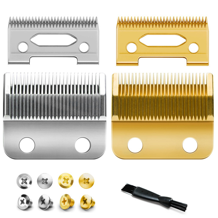 Fit for Wahl Clippers Replacement Blade Professional Precision 2 Hole Adjustable Hair Trimmer Parts Gold Silver Blades C
