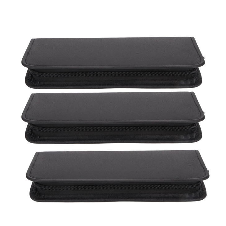 Hair Scissors Pouch Set for Barbers 3Piece Lightweight Tool Case with Large Capacity Portable Scissors Holder for Salon