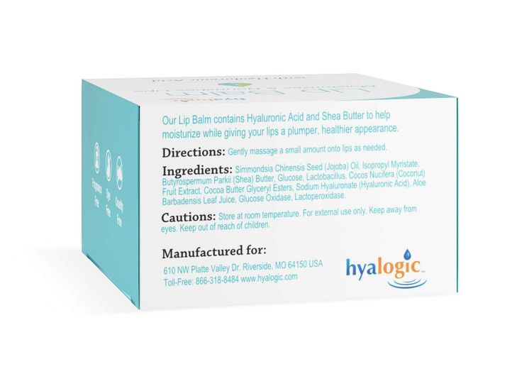 Hyalogic Episilk Hydrating Lip Balm w/Hyaluronic Acid | Dry Lips | Natural Moisturizing Lip Balm | Gluten & Fragrance Free, Unflavored (0.5 oz) online at globaldelivered