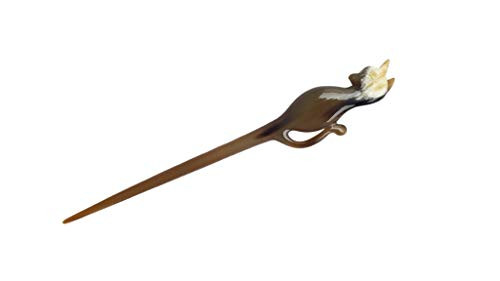 Marycrafts Black Buffalo Horn Hair Stick Hair Accessories Hair sticks for women Handmade 72