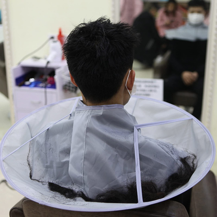 ZJchao Hair Styling Cape Hair Cutting Cape Hairdresser Capes Nylon Umbrella Type Hair Cloak Barber Cape Adjust Size Hair