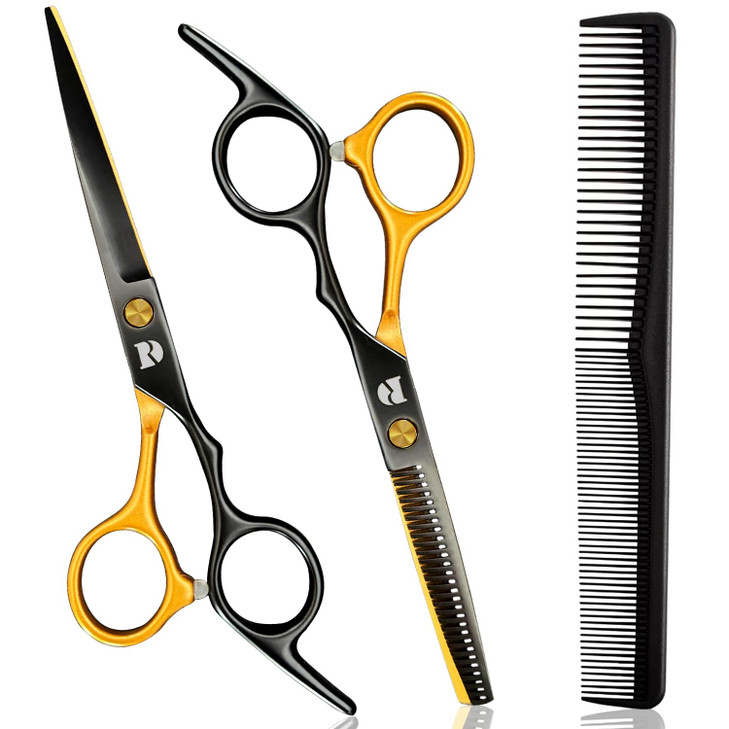 Professional Hair Cutting Shears Set6 Inch Barber Hair Cutting Scissors KitHairdressing Thinning Shears for Hair Cutting