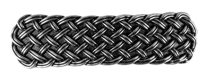 Woven Celtic Hair Clip Hand Cast Metal Barrette Made in the USA with a Medium 70mm Clip by Oberon Design 1 Piece