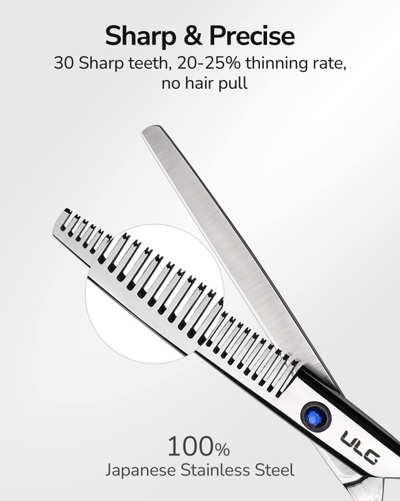 Hair Thinning Scissors ULG Professional Barbers Texturizing Teeth Shears for Hairdressing Salon and Home Use Thinning Sh