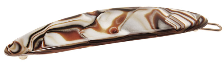 France Luxe Oblong Tige Boule Barrette Onyx