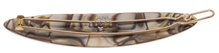 France Luxe Oblong Tige Boule Barrette Onyx