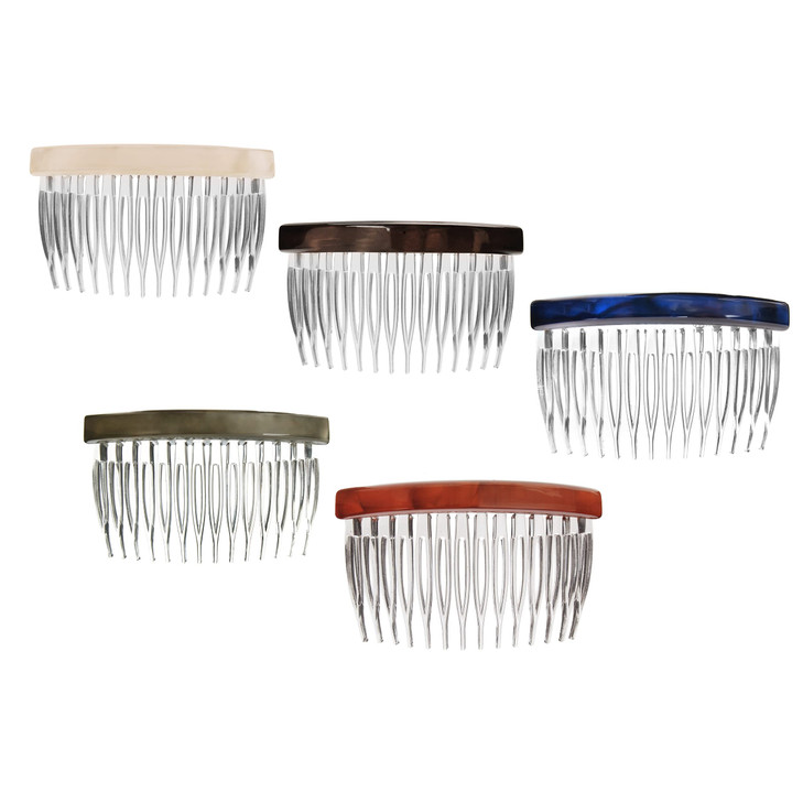 France Luxe Basic Side Comb Caramel Horn