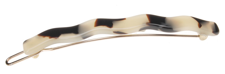 France Luxe Wavy Tige Boule Barrette Ivory Tokyo