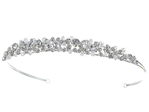 SAMKY Handmade Princess Bridal Prom Rhinestone Crystal Headband Tiara T471