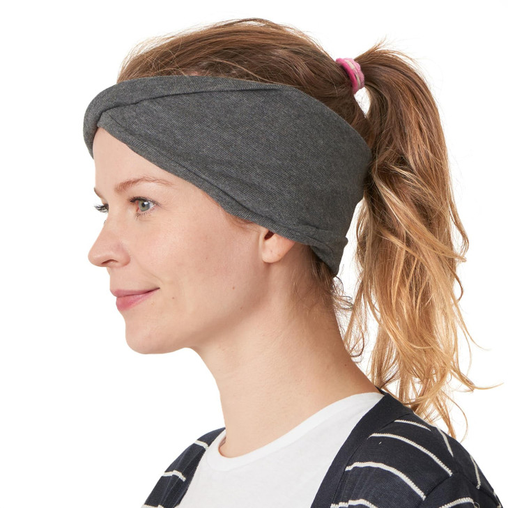 CHARM Womens Headband Hairband Bandana Mens 100 Organic Cotton Yoga Hair Band Made in Japan Soft Chemo Head Wrap Sensiti