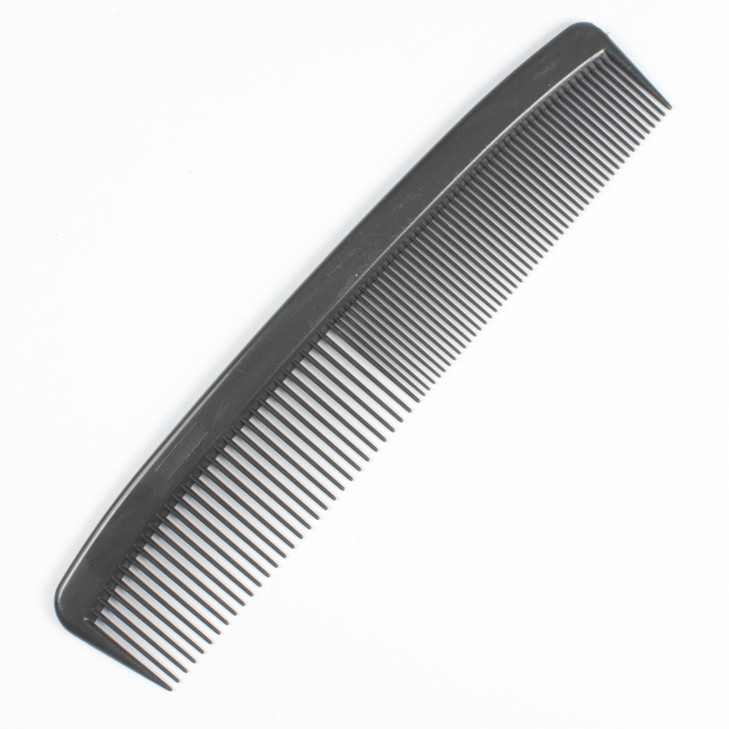 Dynarex Plastic Hair Comb Fine Extra Fine Teeth 5Inch 12 Combs Per Bag 20 Bags Black Premium Quality Grooming Accessorie