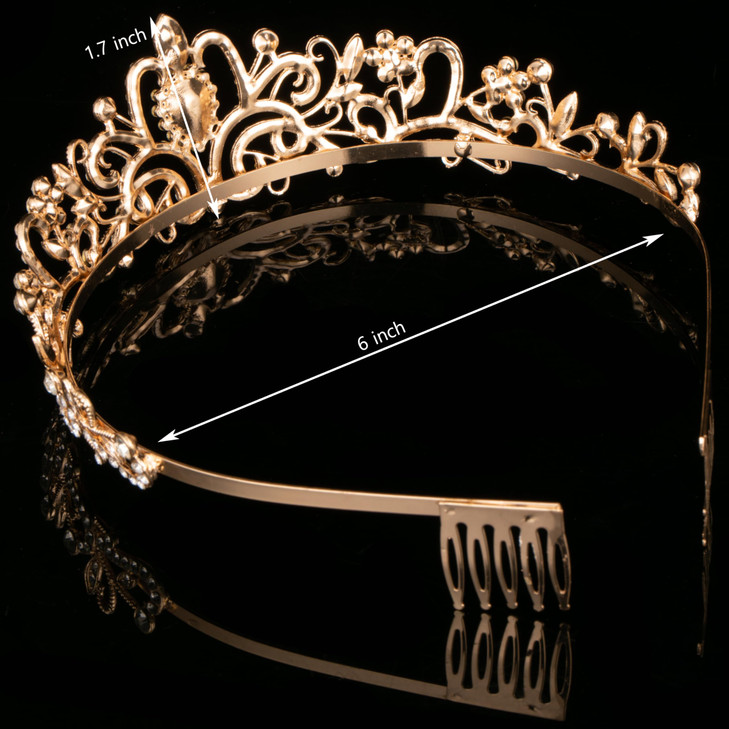 Princess Crown for Women Crystal Queen Tiaras for Girls Bridal Hair Accessories Gifts for Birthday Wedding Prom Bridal P