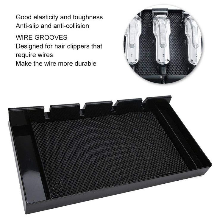 ZJchao Barber Clipper Tray Universal Clipper Trimmer Tool Holder Hair Clipper Storage Box Salon Appliance Rack Electric