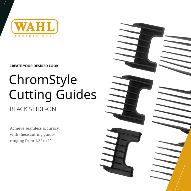 Wahl Professional ChromStyle Cutting Guides ColorCoded 18 Range Durable and Easy to Use
