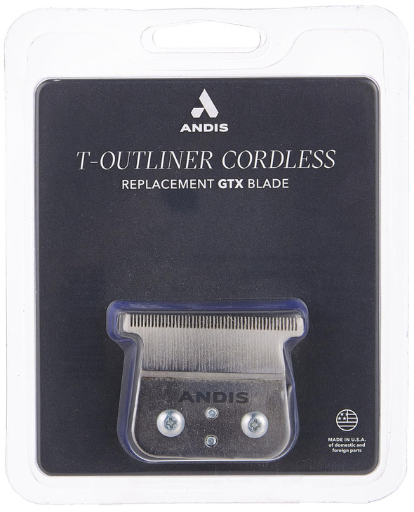 Andis 04555 Cordless TOutliner Lithium Ion Replacement Deep Tooth GTX Blade Carbon Steel