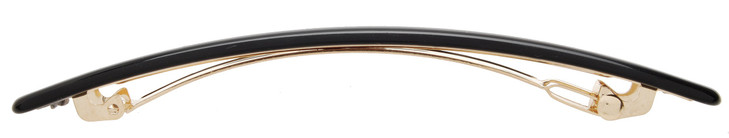 France Luxe Kona Long and Skinny Barrette Nacro Black