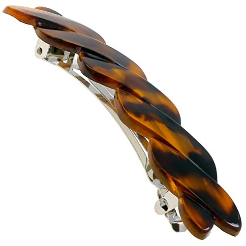 Camila Paris CP2427CP2876 French Hair Barrette Clip for Girls Braided Combo Automatic Clasp Strong Hold Grip Hair Clips