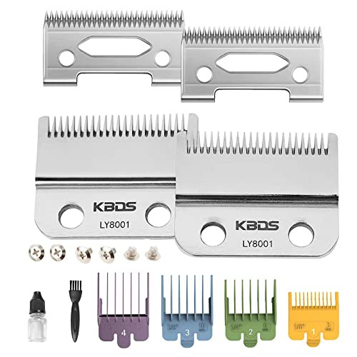 KBDS Replacement Blades for ClippersPrecision 2 Holes Clipper Blades Replacement for Magic Clip Parts Compatible with WA